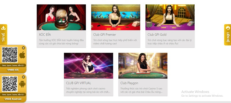 Trải nghiệm casino trực tuyến đầy kích thích tại nhà cái VN88